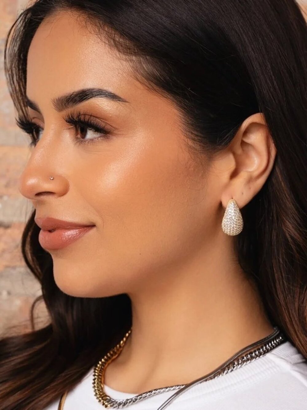 Jewels By Sunaina, Narina Stud Teardrop Earrings